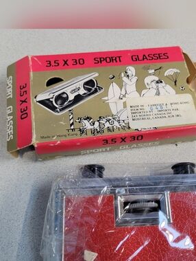 Vintage Fixed Focus Folding Sports & Opera Glasses 3.5 x 30mm New